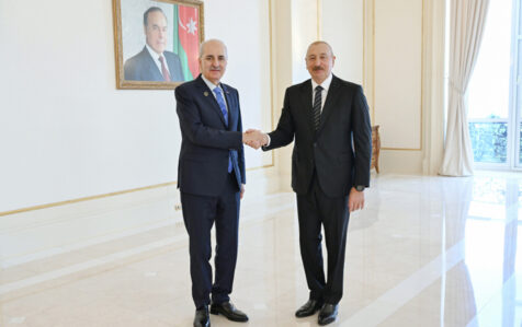 Prezident Numan Kurtulmuşu qəbul etdi – FOTOLAR