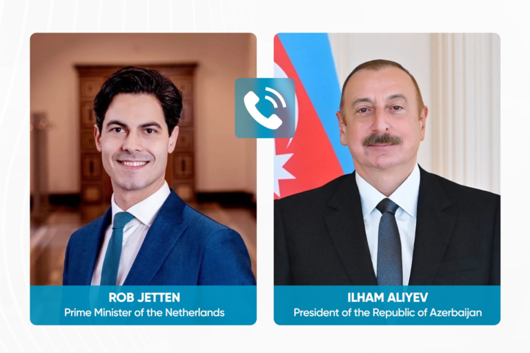 İlham Əliyev Niderlandın baş naziri ilə danışdı - FOTO
