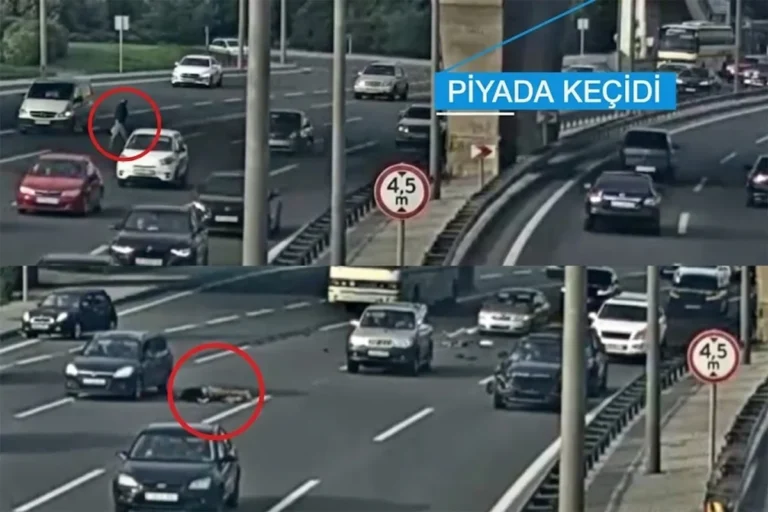 Çoxzolaqlı yolu keçməyə çalışdı, faciəvi şəkildə öldü - VİDEO