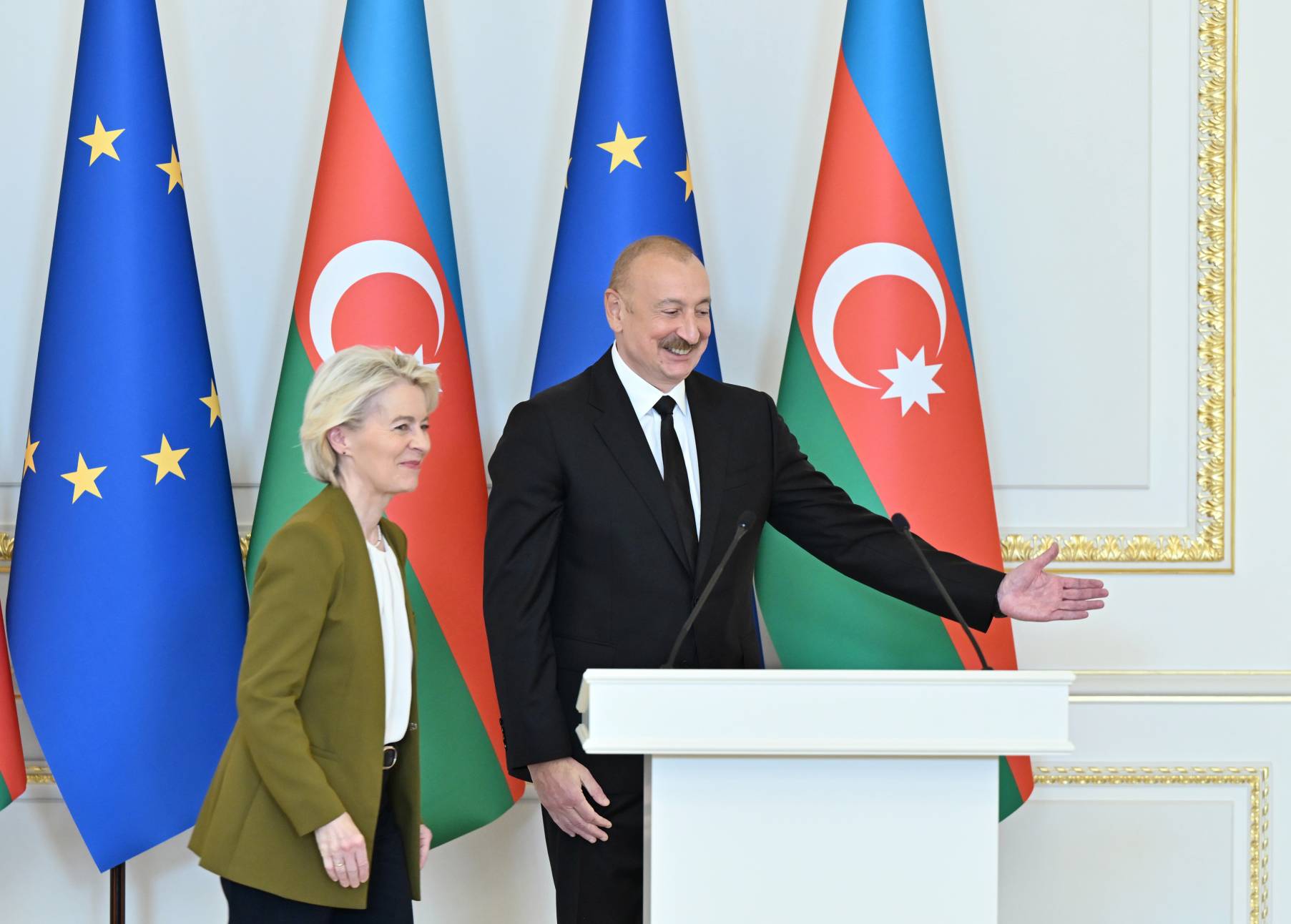 Prezident İlham Əliyev və Ursula Fon der Lyayen mətbuata birgə bəyanatlarla çıxış etdilər – YENİLƏNİB 17 1782923937 87d2231c8f884dee09f845c32e94d7ed