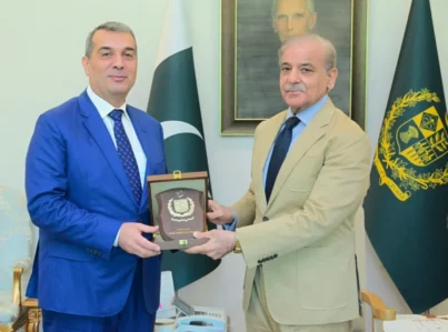 Şahbaz Şərif Xəzər Fərhadovla görüşdü