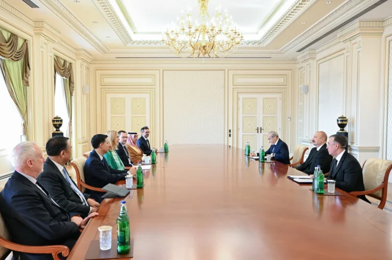 Prezident İlham Əliyev bir sıra beynəlxalq qurumların rəhbər şəxslərini qəbul etdi – FOTOLAR