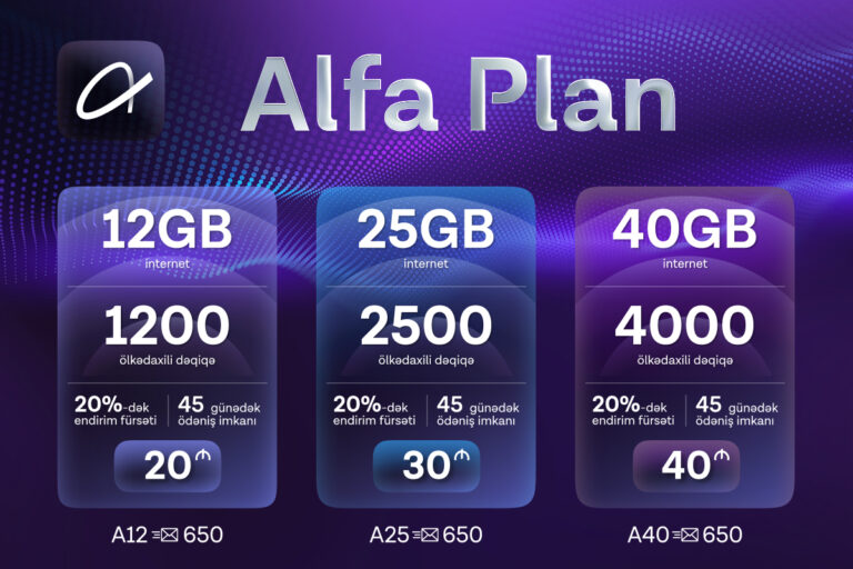 Azercell yeni nəsil “Alfa Plan” tariflərini təqdim edir 