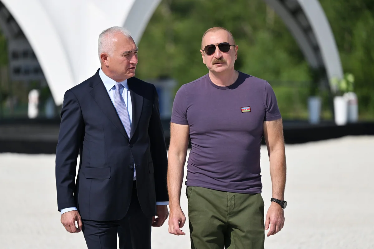 Prezident Laçında "Həkəriçay" su anbarının təməlini qoydu - FOTOLAR 2 hk 2