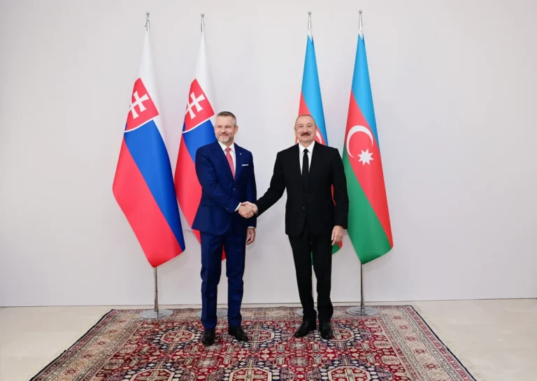 İlham Əliyev və Peter Pelleqrini mətbuata bəyanatlarla çıxış etdilər