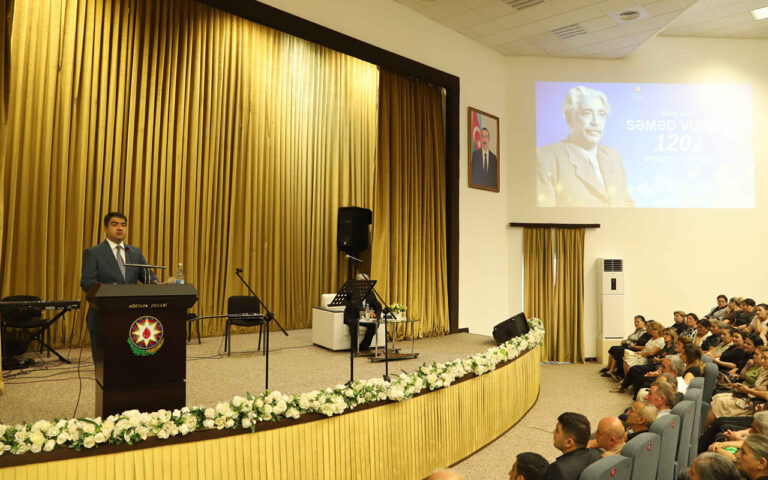 Ağstafada Səməd Vurğunun 120 illik yubileyi qeyd olundu - FOTOLAR
