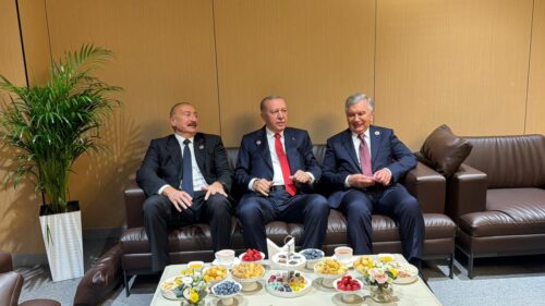 Əliyev, Ərdoğan, Mirziyayev və Pezeşkian bir araya gəldi – FOTO