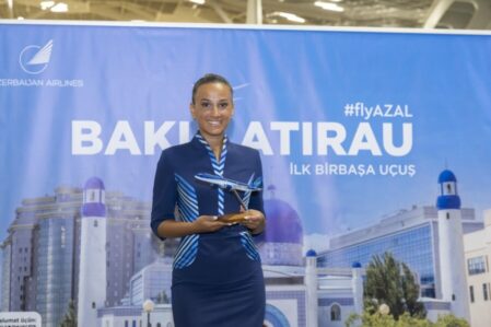 AZAL Atırauya ilk reysini həyata keçirdi – FOTO