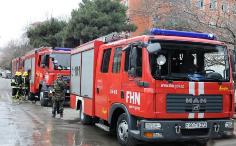 Sulutəpədə avtoservisdə yanğın oldu