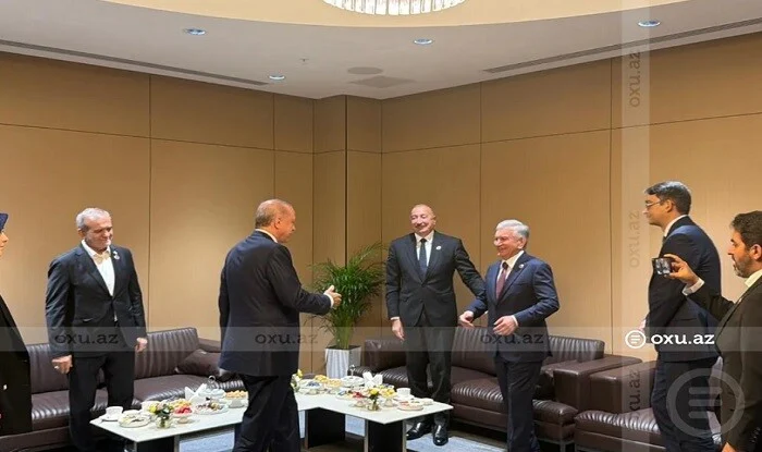 Əliyev, Ərdoğan, Mirziyayev və Pezeşkian bir araya gəldi - FOTO