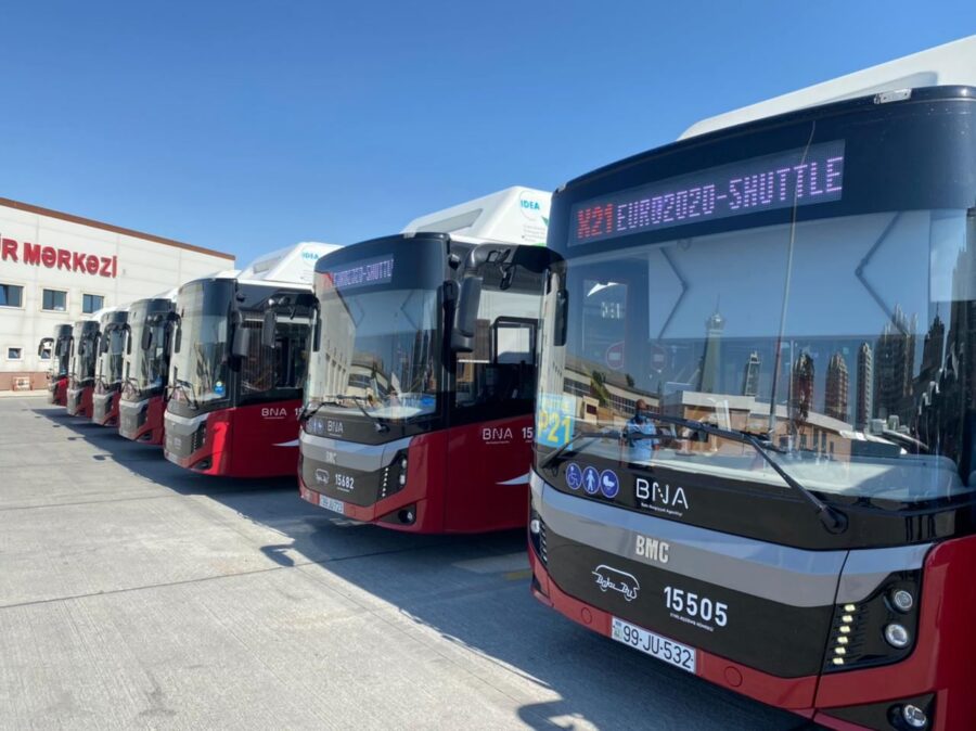 Bakıda ekspress marşrutlar fəaliyyətə başlayır - Tarix 1 express buses 120621 06