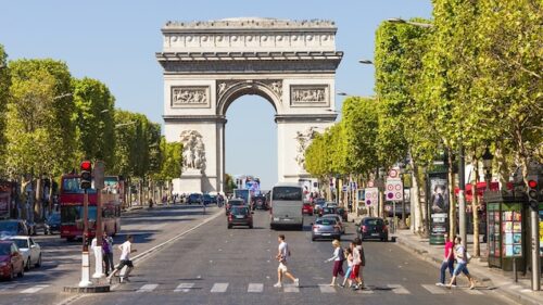 france champs elysees paris