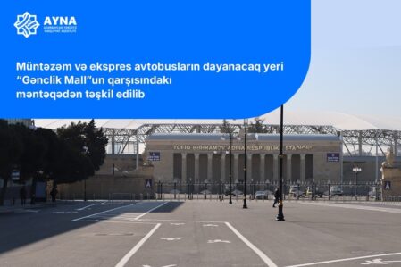 “Gənclik”də avtobusların dayanacağı müvəqqəti dəyişdirildi