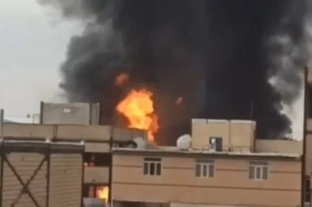 Tehranda dəhşətli yanğın: 1 ölü, 5 yaralı var