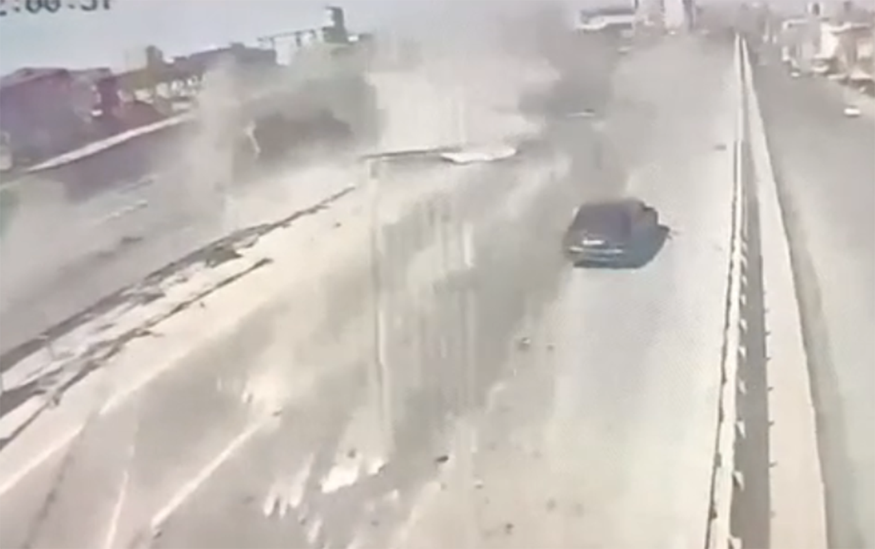 “Masazır dairəsi”ndəki dəhşətli qəzanın anbaan görüntüləri 1 1 1