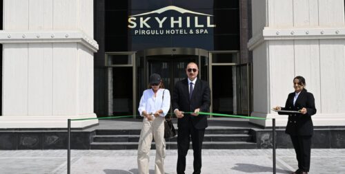 Prezident və xanımı “Pirqulu Park” hotelinin açılışında – VİDEO