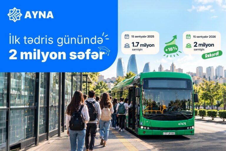 Bakıda avtobuslarla rekord sayda sərnişin daşınıb