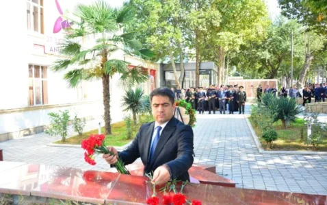 Ağstafada Şəhidlər Memorial Abidə Kompleksi ziyarət olundu – FOTOLAR