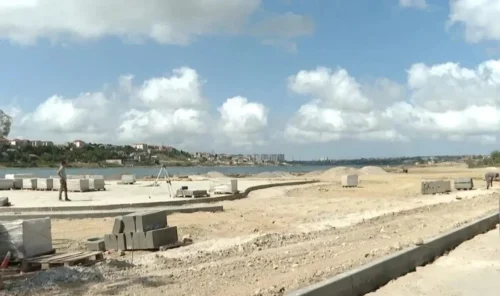 Bakıda bu qəsəbə yenilənir: Göl ətrafında bulvar – Video