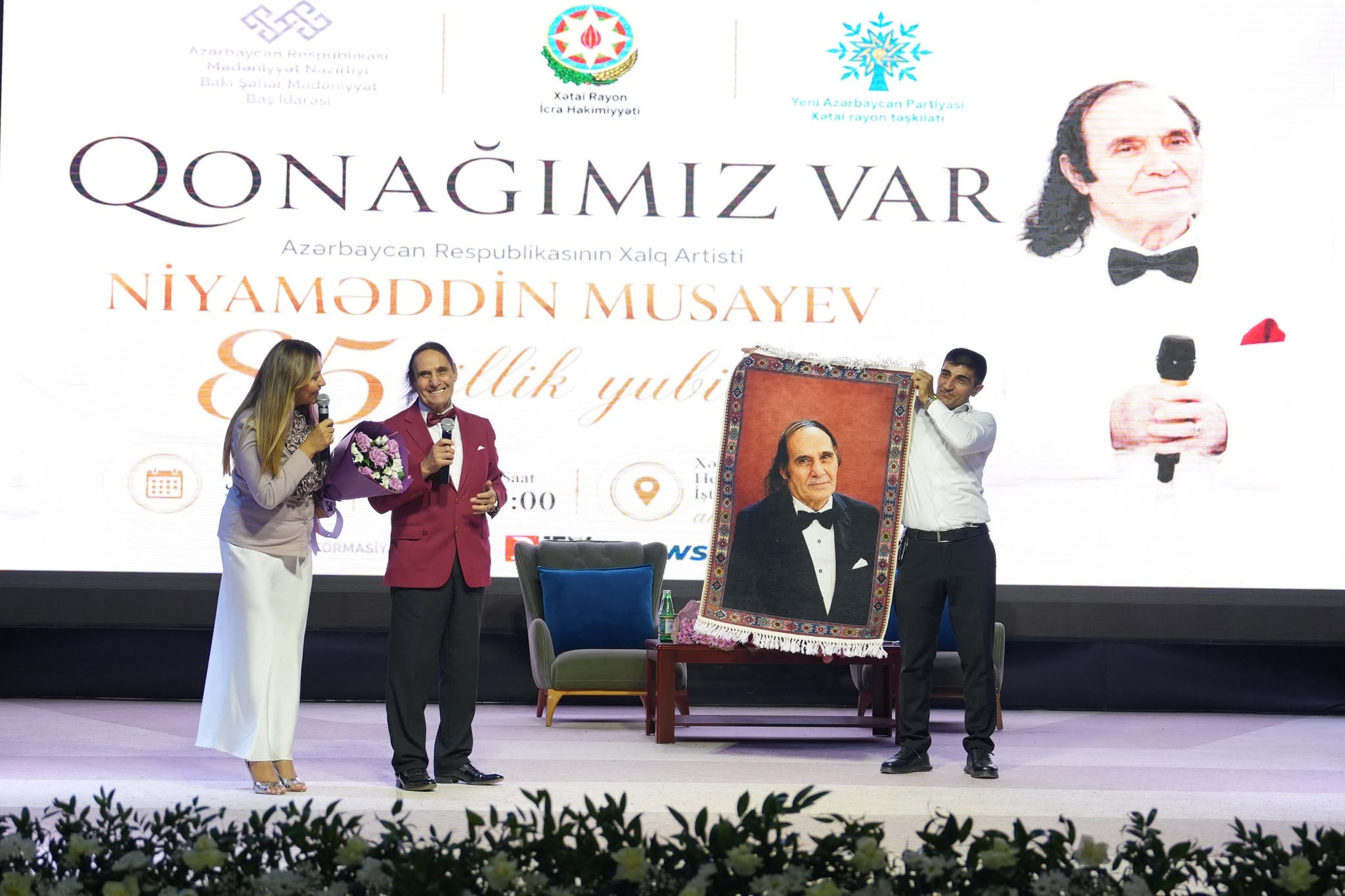 Xətaidə Niyaməddin Musayevin 85 illik yubileyi qeyd edildi - VİDEO 7 ny 7