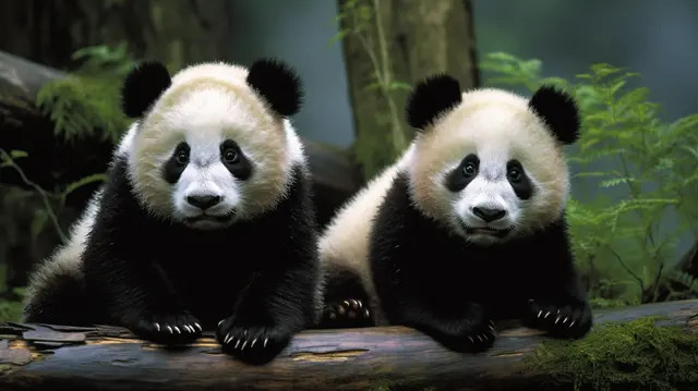 pngtree 2 pandas panda picture free image 2904186