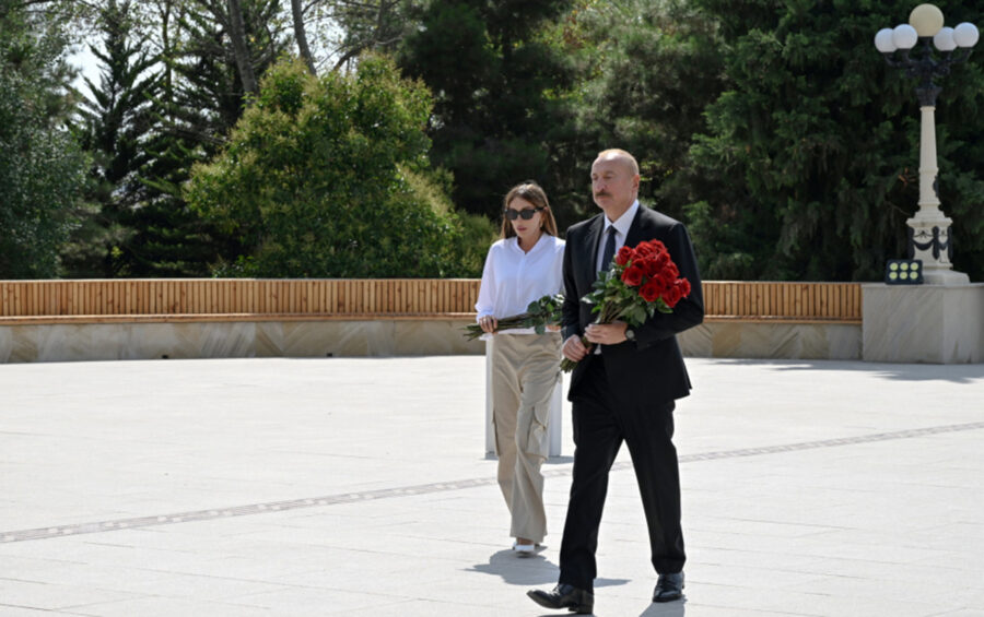 Prezident və xanımı Şamaxıda səfərdədir – FOTOLAR