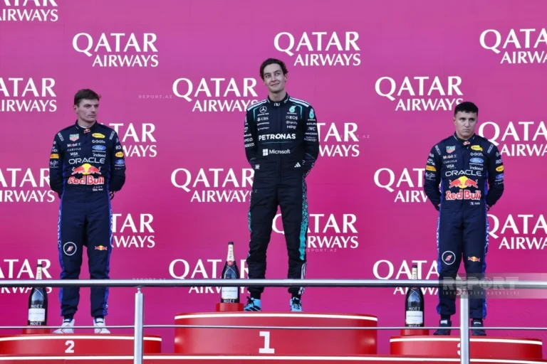 Formula 1: Azərbaycan Qran-prisinin qalibi mükafatlandırıldı - FOTOLAR