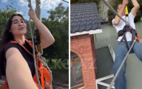 Həmin “zipline”da keçən ayda da ciddi problem olubmuş – VİDEO