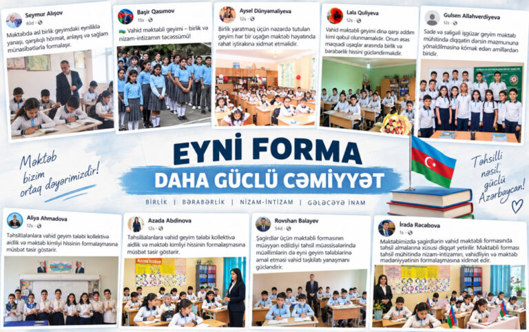Müəllimlər geyim qaydaları ilə bağlı qərarı dəstəkləyir - FOTOLAR