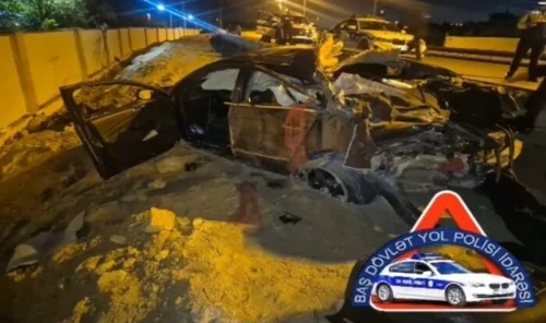 Bakıda 2 nəfərin öldüyü qəzanın anbaan videosu
