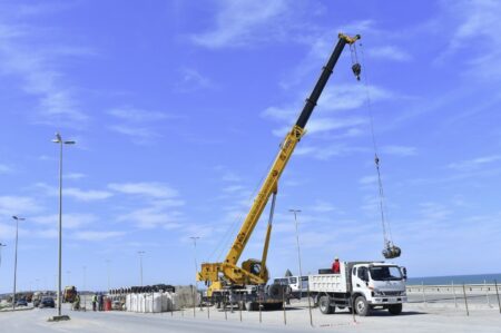 Pirşağıda kanalizasiya kollektorunun növbəti hissəsi tikilir – FOTOLAR